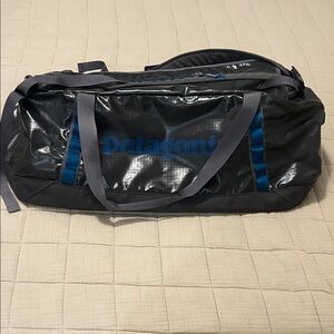 Patagonia Gray and Blue Men's Black Hole Duffel Bag 90l